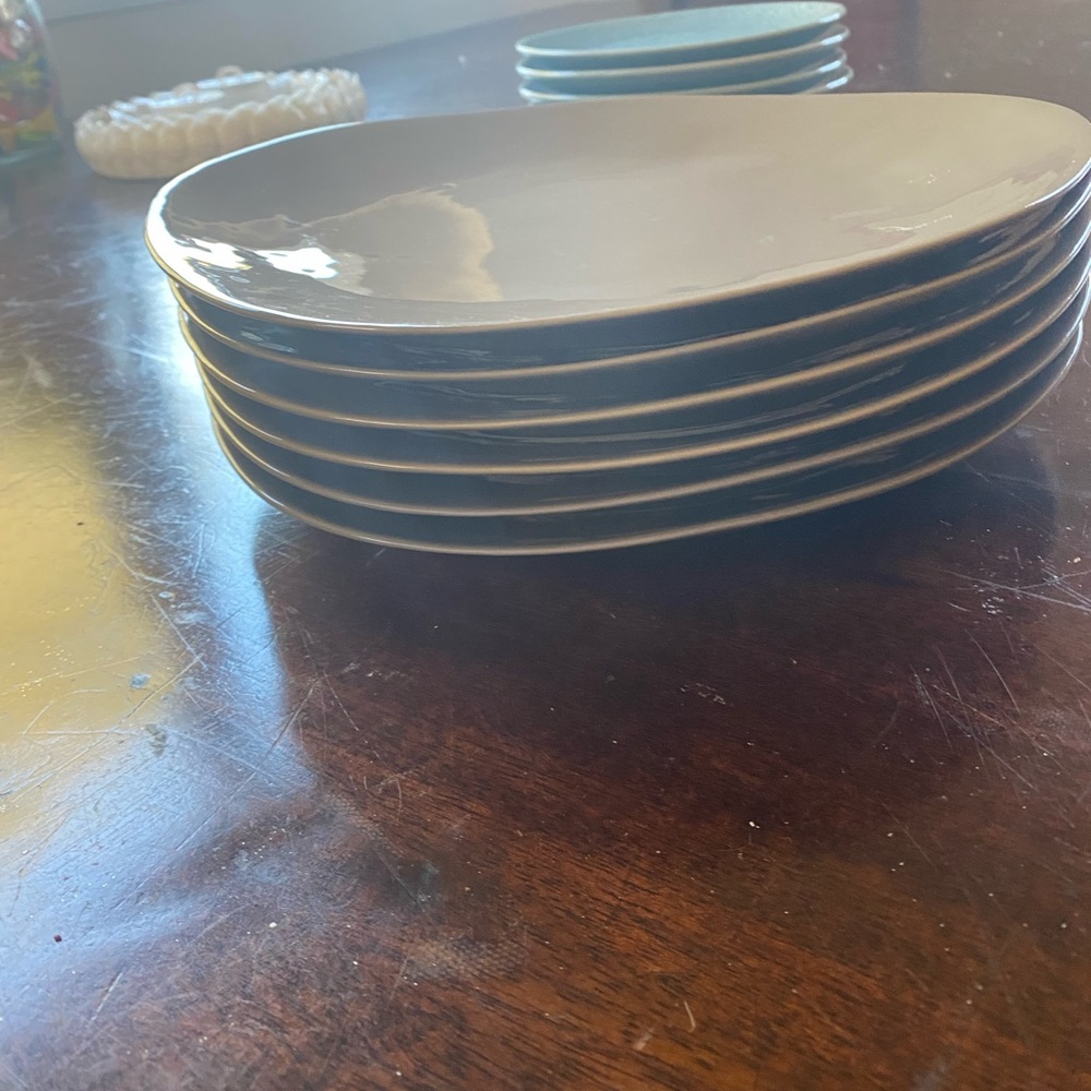 Artisanal Kitchen Supply Stoneware Plates (6)
